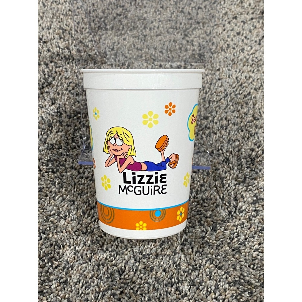 Disney Stadium Cup Lizzie McGuire Vintage 17oz Hallmark White Plastic
